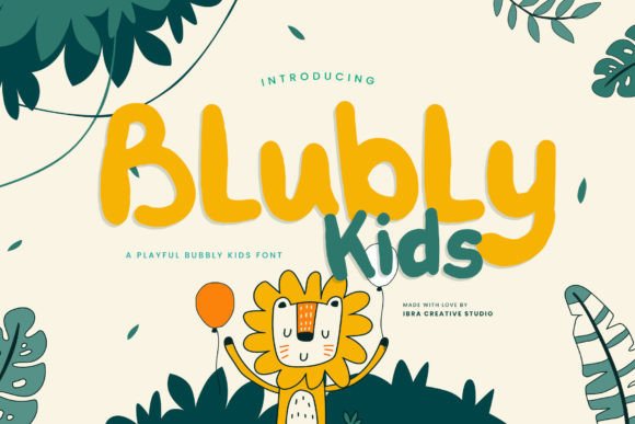 Blubly Kids: A Playful Typeface for Memorable Branding