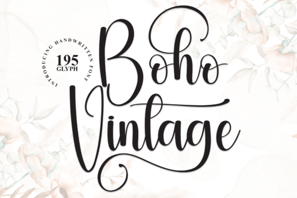 Boho Vintage: A Handwritten Font for Makers