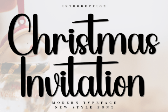 Christmas Invitation Font: A Festive Typeface for Small Business Branding