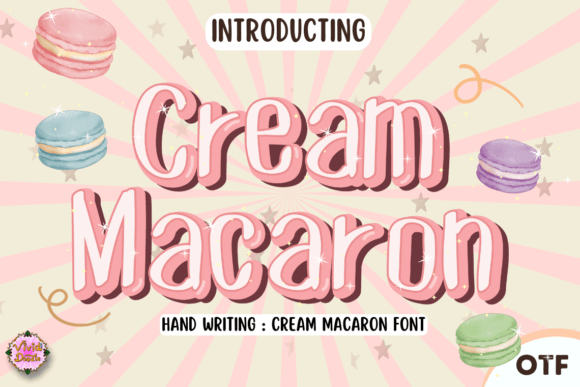 Cream Macaron: A Festive Typeface for Warm Branding