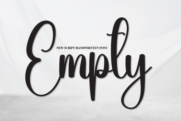 Elevate Web Design with the Empty Handwritten Typeface
