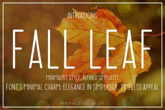 Fall Leaf Font: The Perfect Typeface for Handmade Brands