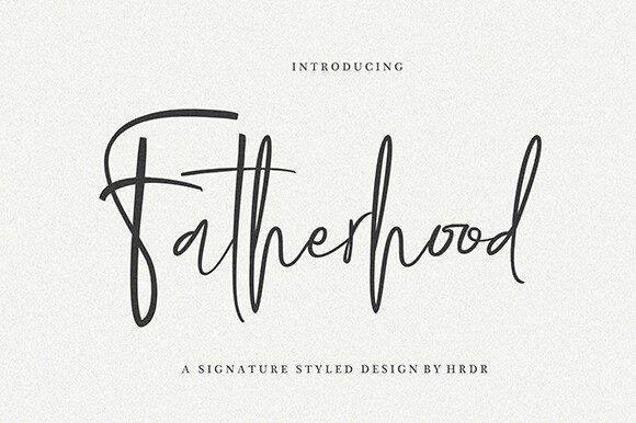 Fatherhood Font Review: Elevating Small Business Branding