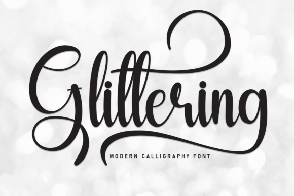 Glittering Font: A Sweet Handwritten Typeface for Web Design