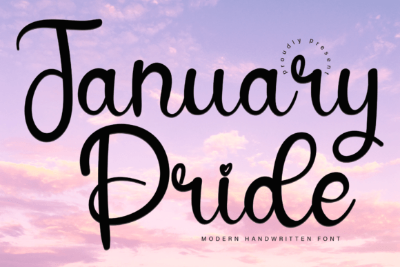 January Pride: A Handwritten Typeface for Modern Web Design