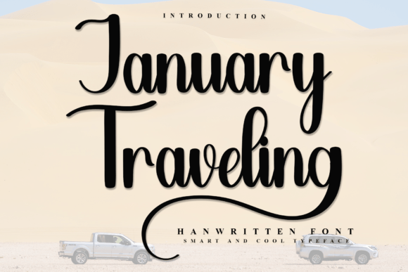 January Traveling: A Festive Typeface for Editorial Joy