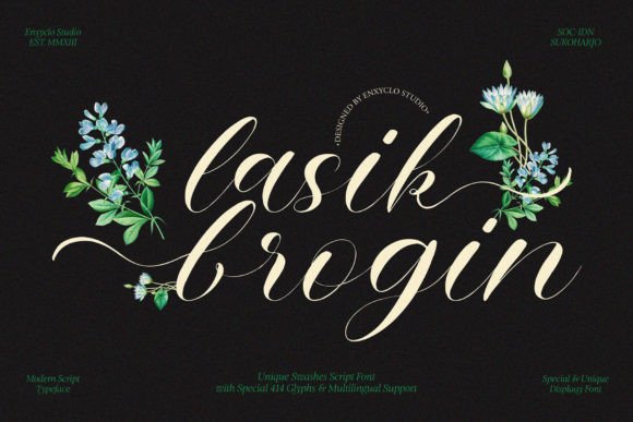 Lasik Brogin: The Perfect Script Font for Crafters