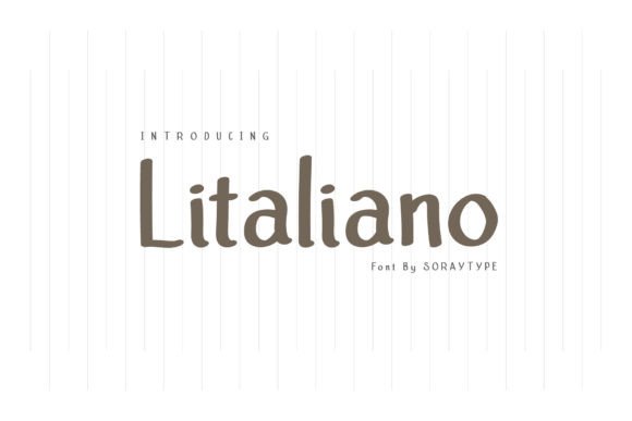 Litaliano Font: A Handwritten Typeface for Editorial Design