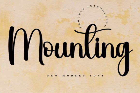 Mounting Font: The Handwritten Typeface for Crafters