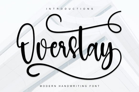 Overstay Font: Elevate Your Handmade Brand with Timeless Script
