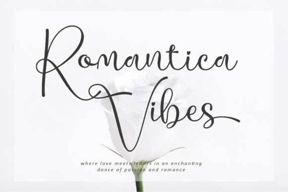 Romantica Vibes: A Script Typeface for Editorial Elegance