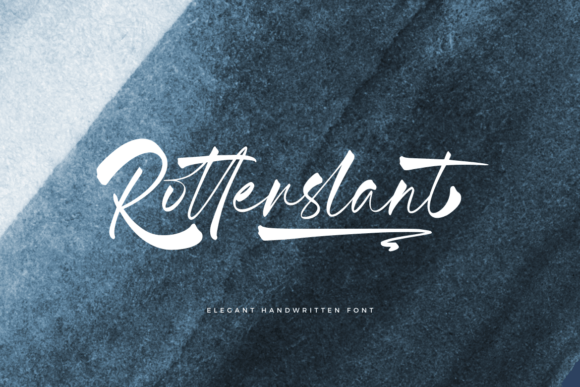 Rotterslant: The Elegant Handwritten Font for Makers