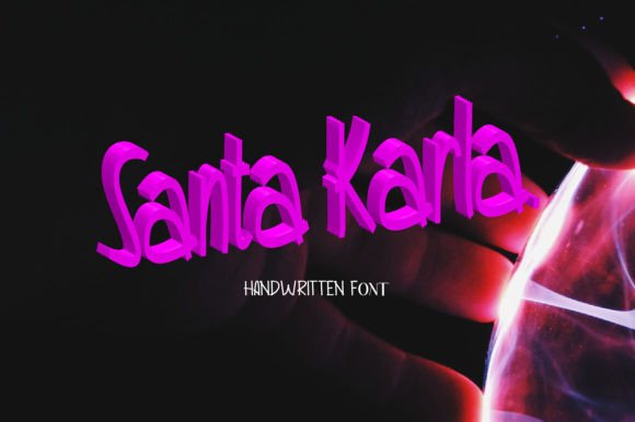 Santa Carla Font: A Handwritten Typeface for Modern Web Design