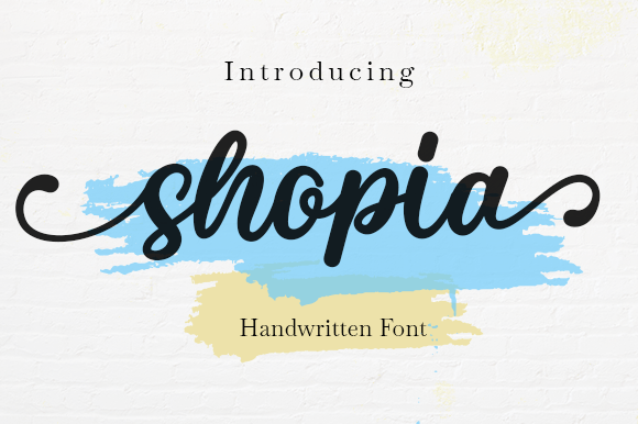 Shopia Duo: A Handwritten Typeface for Elegant Brand Identity