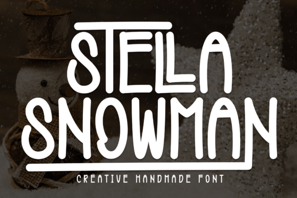Stella Snowman Font: A Handwritten Typeface for Crafters