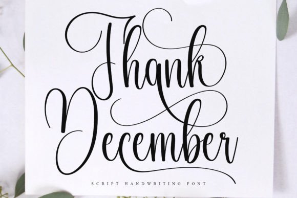 Thank December: A Handwritten Font for Makers