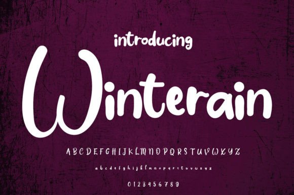 Winterain Font: The Perfect Handwritten Typeface for Crafters