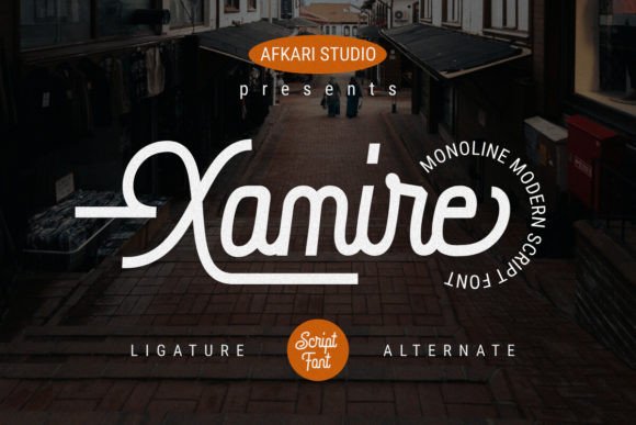 Xamire: A Modern Script Typeface for Editorial Design